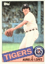 1985 Topps Baseball Cards      539     Aurelio Lopez